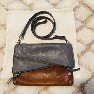 Hammett Med. Dillon Bag in Saddle & Gray EUC